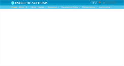 Desktop Screenshot of energeticsynthesis.net
